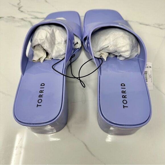 Torrid Jelly Criss Cross Heels- Size 8WW - Picture 8 of 12